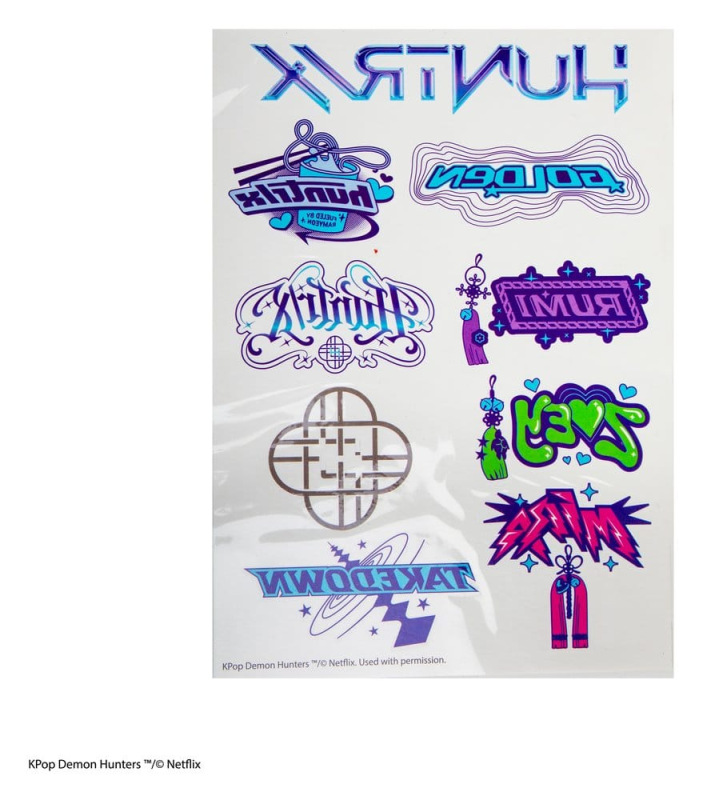 KPop Demon Hunters Tattoo Stickers KPop Demon Hunters 4
