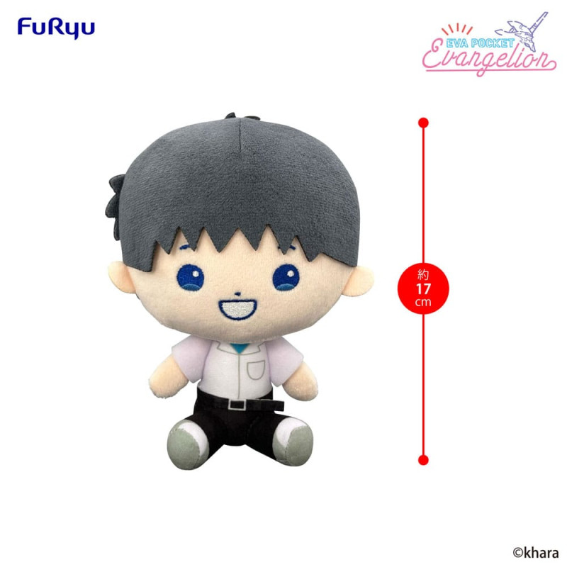 Neon Genesis Evangelion Eva Pocket Plush Figure Shinji 17 cm 1