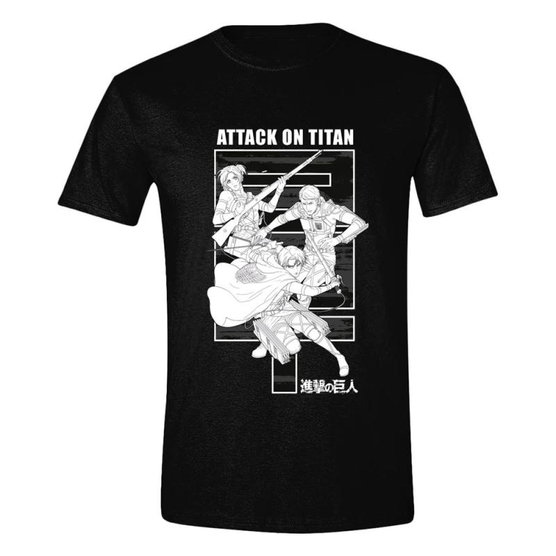 Attack on Titan T-Shirt Monochrome Trio
