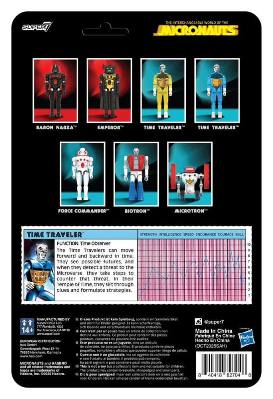 Micronauts ReAction+ Action Figure Wave 03 Time Traveler (Translucent Blue) 10 cm 2