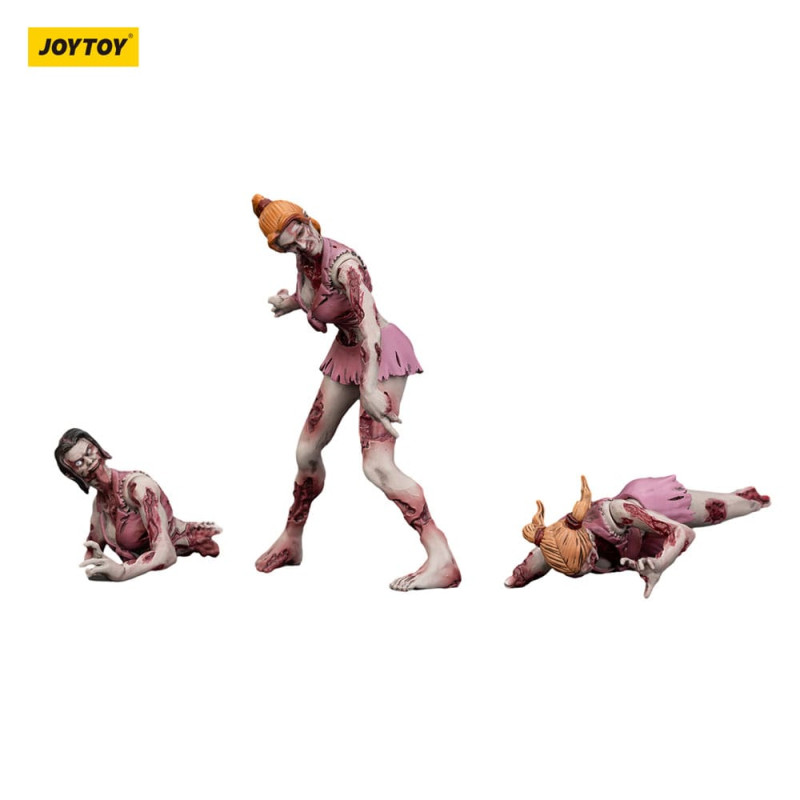 Zombie Dark Source Action Figures 3-Pack Cheer Leaders 8 cm 7