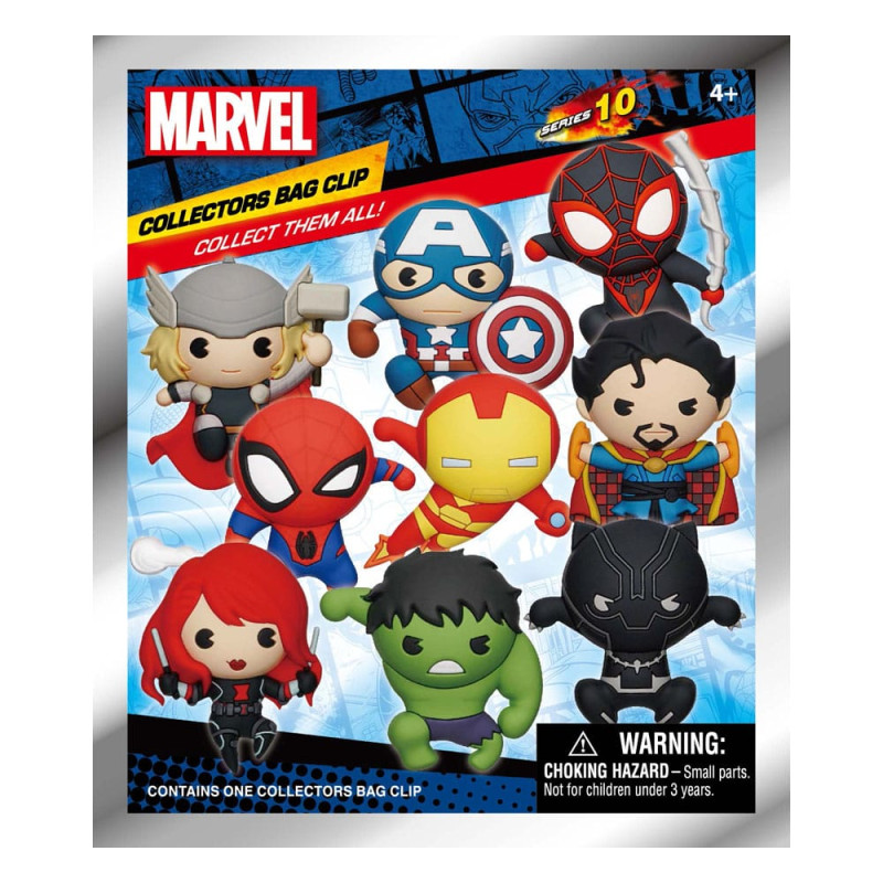 Marvel 3D PVC Bag Clips Series 10 Classics Display (24) 1