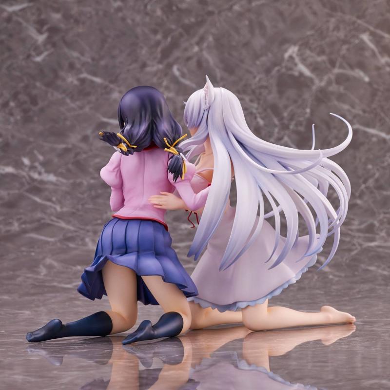 Nekomonogatari Monogatari Series PVC Statues Tsubasa Hanekawa Set (re-run) 19 cm