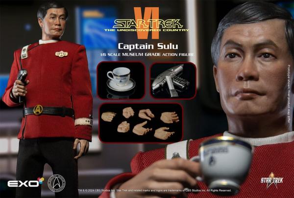 Star Trek VI: The Undiscovered Country Action Figure 1/6 Captain Hikaru Sulu28 cm 8