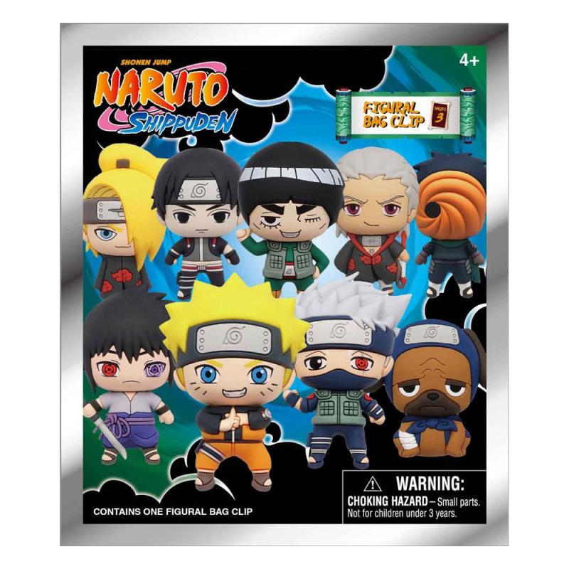 Naruto Shippuden PVC Bag Clips Series 3 Display (24)