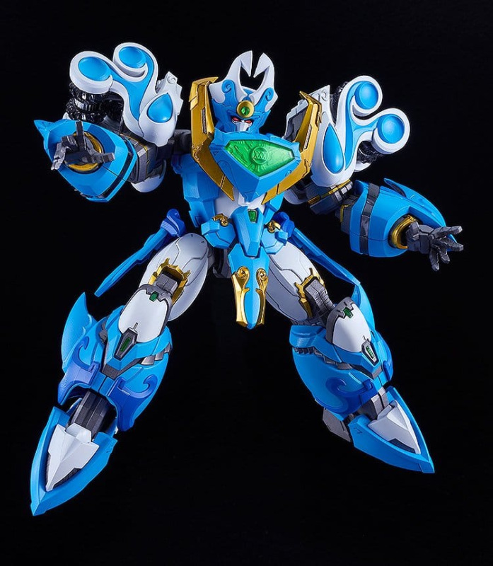 Mado King Granzort Moderoid Plastic Model Kit King's Style Aquabeat Gold Edition 18 cm 1