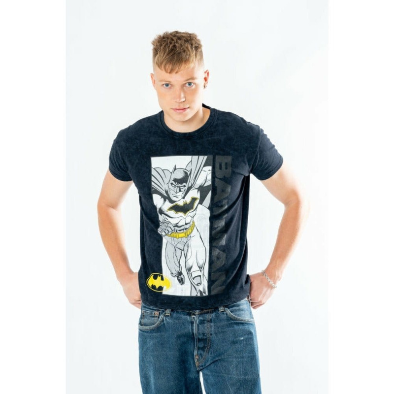 Batman T-Shirt Comic Acid Wash 1