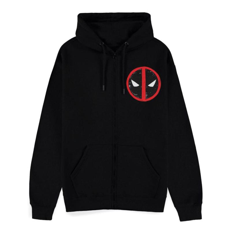 Deadpool Zipper Hoodie Sweater Family Portrait Size M