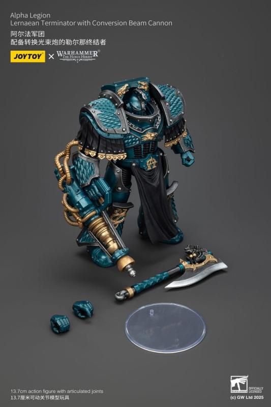 Warhammer The Horus Heresy Action Figure Alpha Legion Lernaean Terminator with Conversion Beam Canno 1