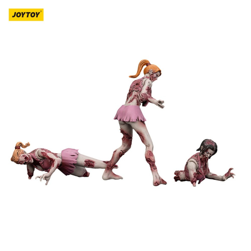 Zombie Dark Source Action Figures 3-Pack Cheer Leaders 8 cm 6