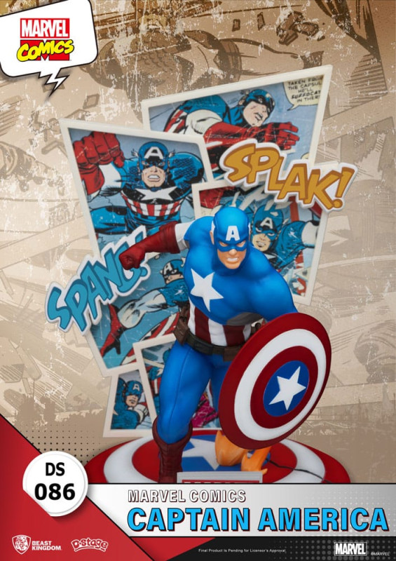 Marvel Comics D-Stage PVC Diorama Captain America 16 cm 5