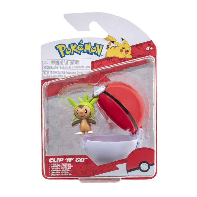 Pokémon Clip'n'Go Poké Balls Chespin & Poké Ball