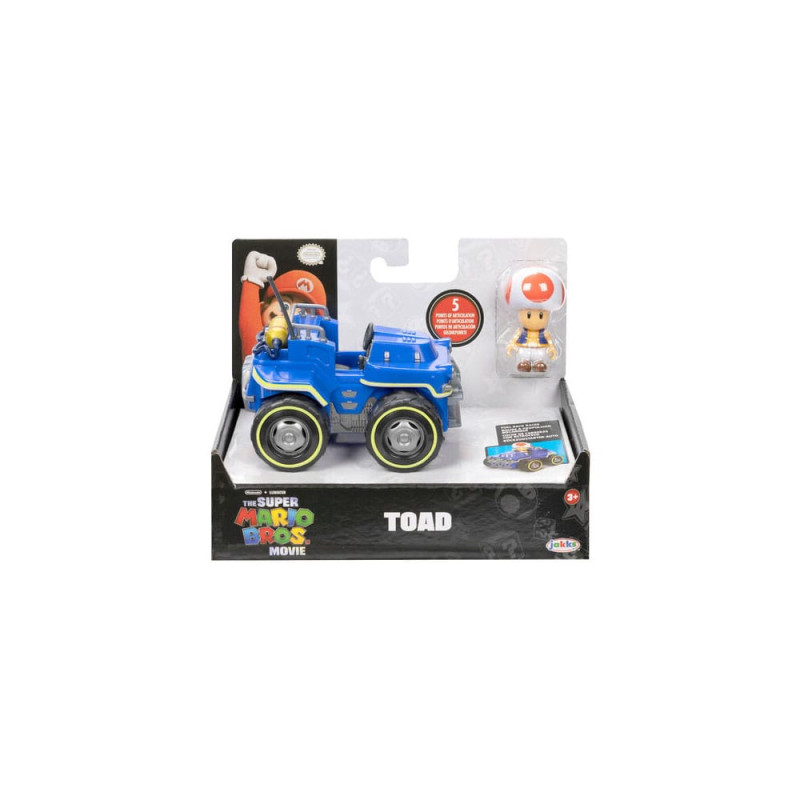 The Super Mario Bros. Movie Mini Figures with Karts 6 cm Assortment (6) 6