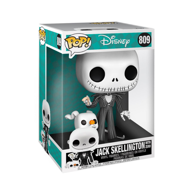 Nightmare before Christmas Super Sized POP! Disney Vinyl Figure Jack w/Zero 25 cm 1