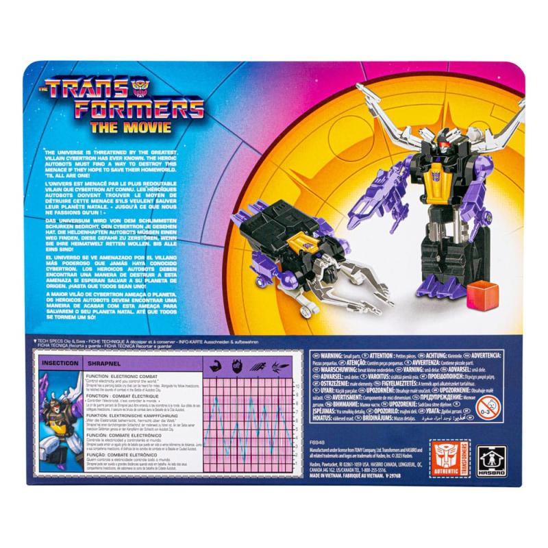 The Transformers: The Movie Retro Action Figure Shrapnel 14 cm