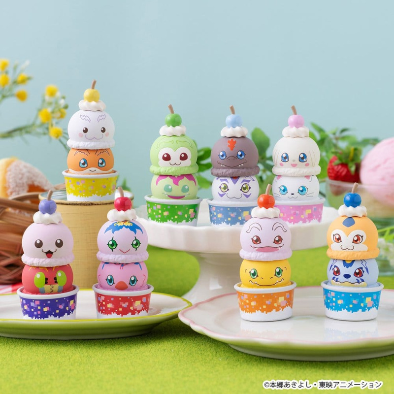 Digimon Adventure Tsumichen Stack up & Change Minifigures 8 cm Blind Box Display (8) (Repeat) 10