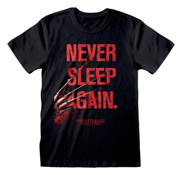 Nightmare on Elm Street T-Shirt Never Sleep Again Black Size L 1