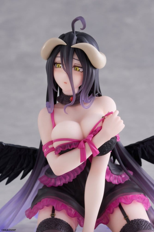 Overlord Desktop Cute PVC Figure Albedo (Negligee ver.) 13 cm 11