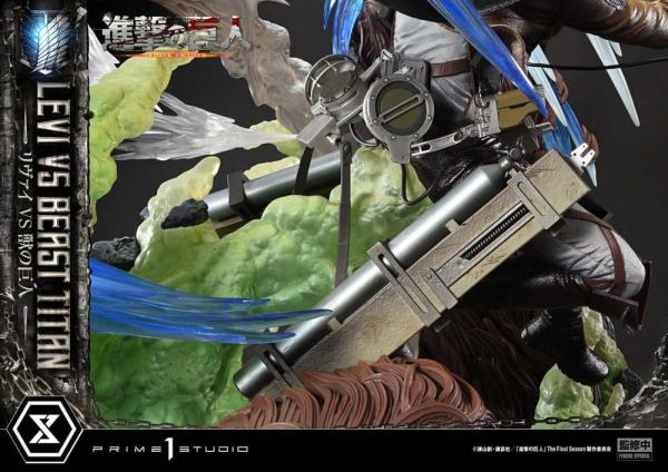 Attack on Titan Ultimate Premium Masterline Series Statue 1/4 Levi Versus Beast Titan Bonus Version