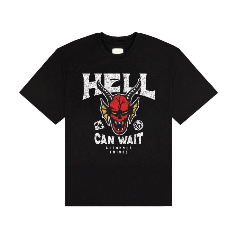 Stranger Things T-Shirt Hell Can Wait (black) Size S