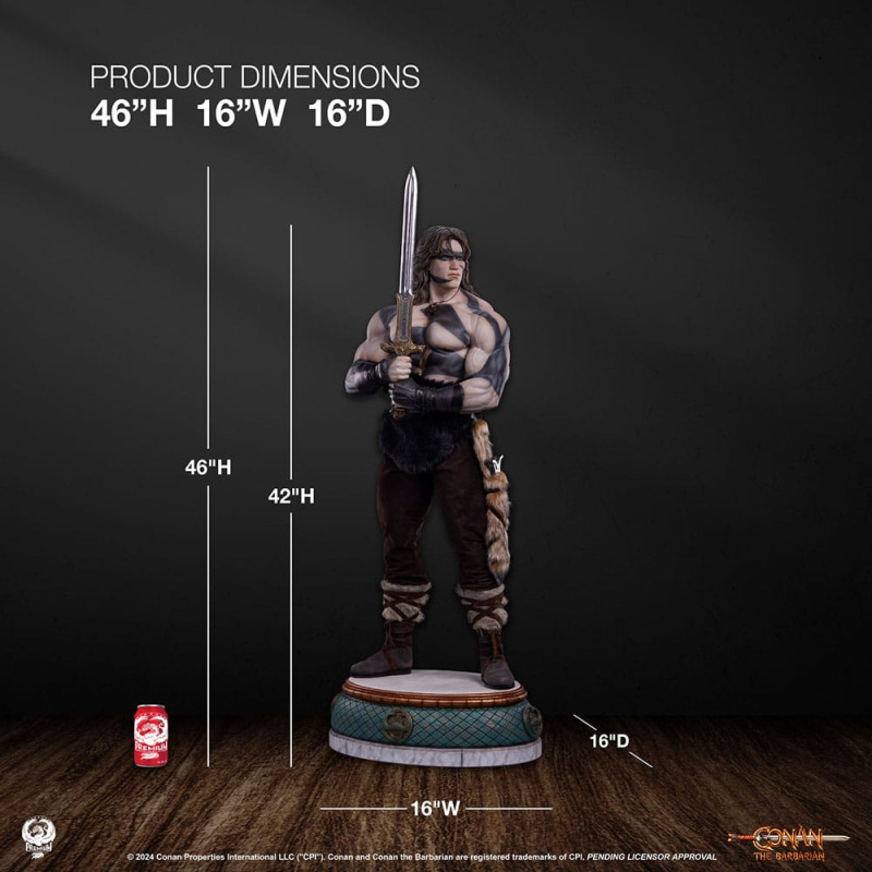 Conan the Barbarian Elite Series Statue 1/2 Conan Warpaint Edition 116 cm 2