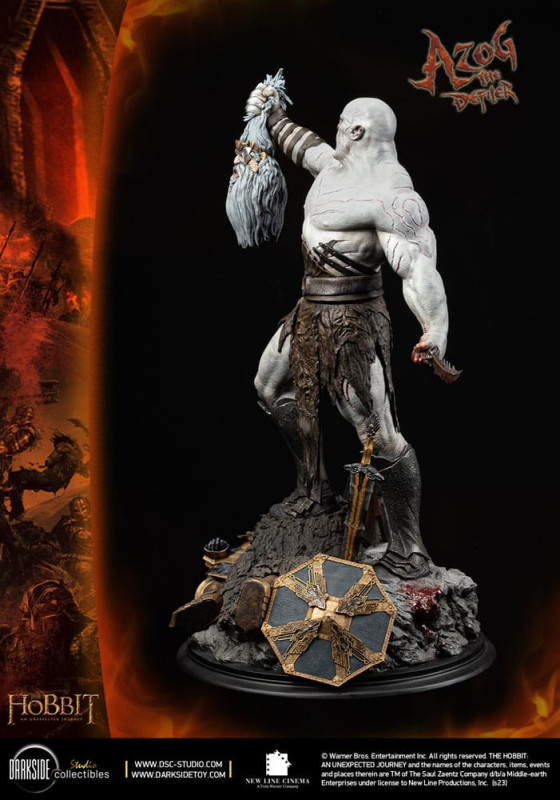 The Hobbit QS Series Statue 1/4 Azog The Defiler John Howe Signature Edition Edition 68 cm 5