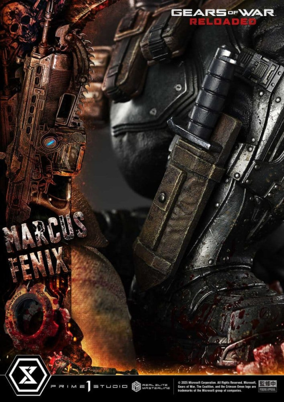 Gears of War: Reloaded Real Elite Masterline Series Statue 1/3 Marcus Fenix Ultimate Version 97 cm 10