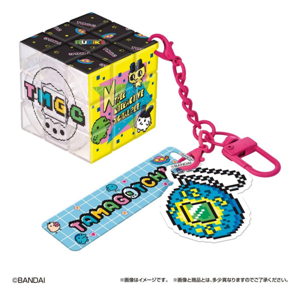 Rubik's ID Keychains Tamagotchi Blind Box Display (6) 6