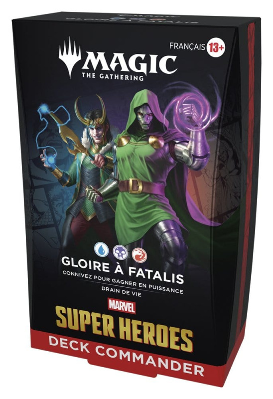 Magic the Gathering Marvel Super Heroes Commander Decks Case (4) french 12