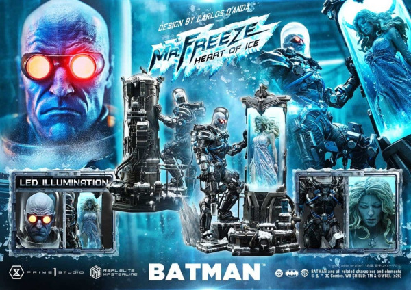 DC Comics Real Elite Masterline Series Statue 1/3 Batman (Comics) Mr. Freeze Heart of Ice (Design by 4