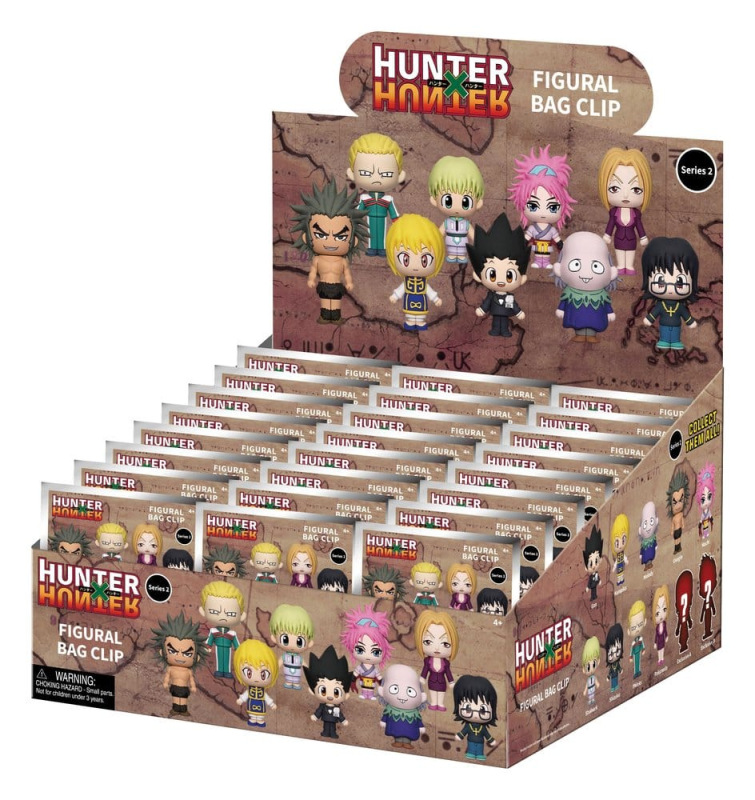 Hunter × Hunter 3D Foam Bag Clips Series 2 Display (24)