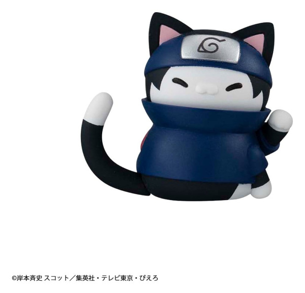 Naruto Mega Cat Project Minifigures 3 cm Nyaruto! Cats of Konoha Village Reboot Blind Box Display (8 3