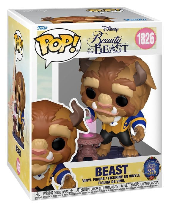 Beauty and the Beast POP! Premium Vinyl Figure Beast with Enchanted Rose 15 cm 1