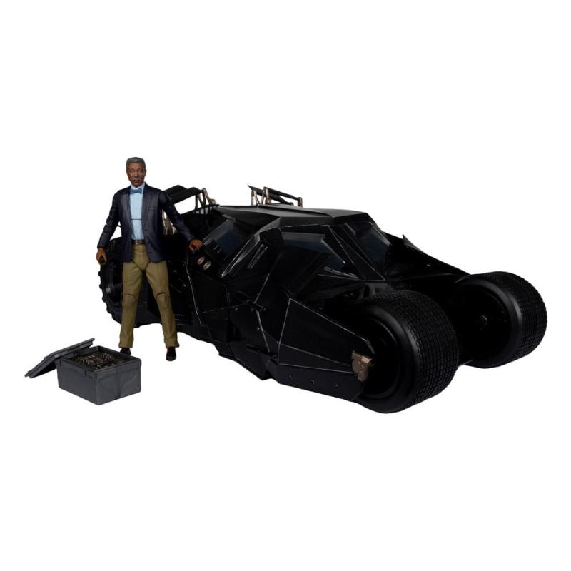 DC Multiverse Vehicle Tumbler with Lucuis Fox (The Dark Knight) (Gold Label)