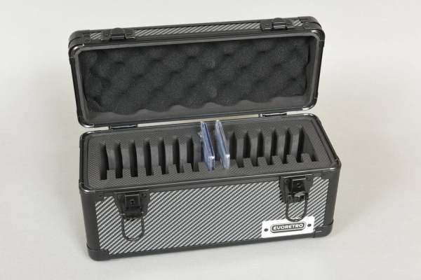 Evoretro Trading Card Storage Box for 15 Slabs Gray 33.9 x 13.4 cm