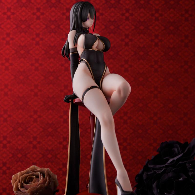 Original Character PVC Statue Hayabusa Illustration Black China Dress-chan 16 cm