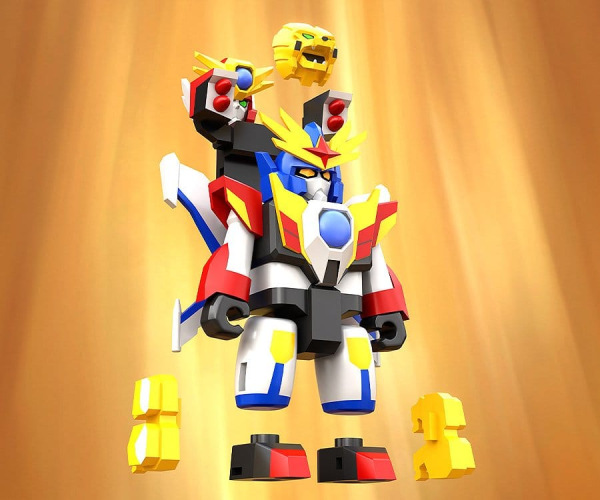 The Brave Fighter of Legend Da-Garn Brickroid Action Figure Ga-Orn (Animal Mode) 2 cm 6