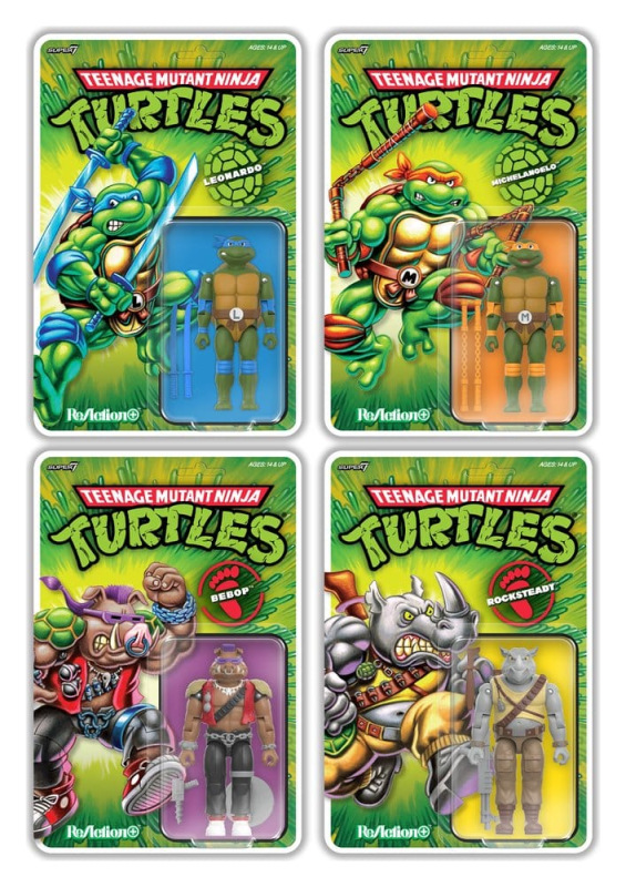 Teenage Mutant Ninja Turtles ReAction+ Action Figure Wave 02 Rocksteady 2