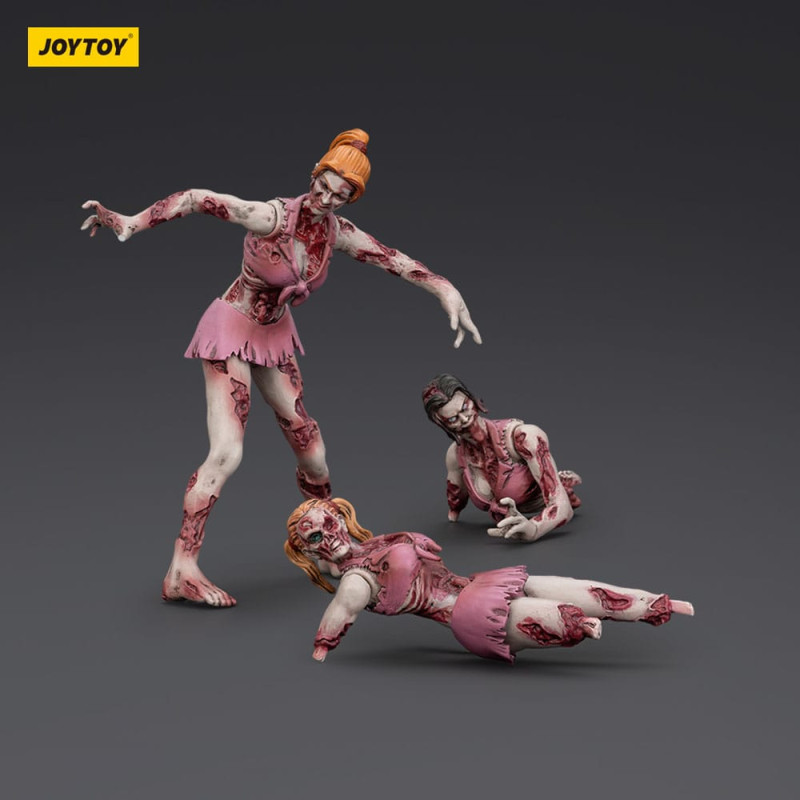 Zombie Dark Source Action Figures 3-Pack Cheer Leaders 8 cm 5