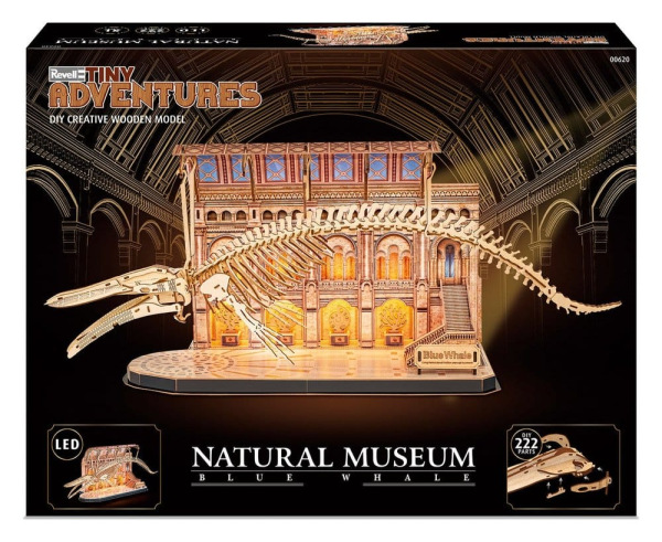 Revell Tiny Adventures Natural Museum 3D Wooden Puzzle Blue Whale 61 cm 2