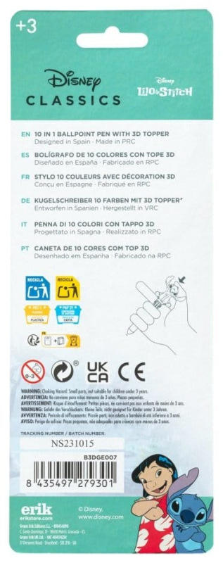 Disney Multicoloured 3D Pen Stitch 2