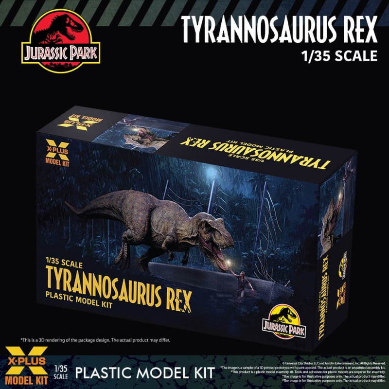 Jurassic Park Plastic Model Kit 1/35 Tyrannosaurus Rex 42 cm 5