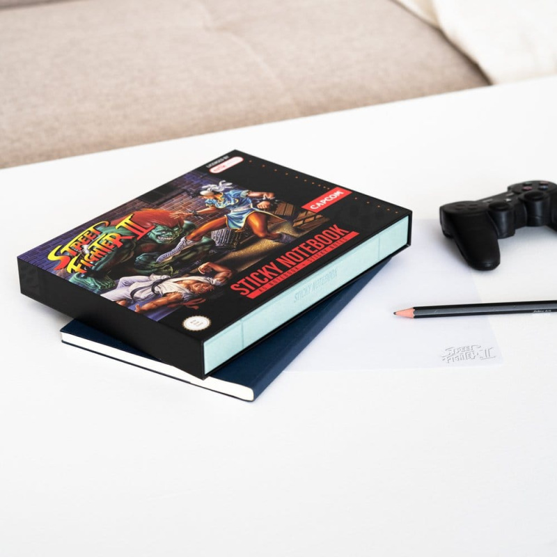 Street Fighter Premium Notebook with Sticky Notes and Cover A5 2