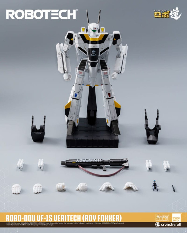 Robotech Action Figure ROBO-DOU VF-1S Veritech (Roy Fokker) 20 cm 1