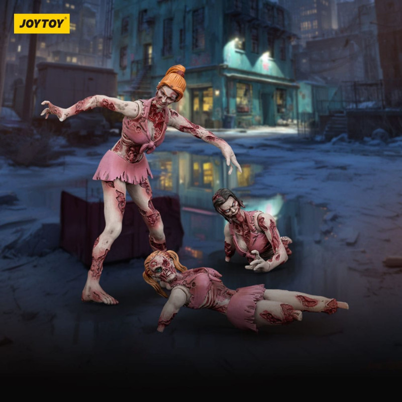 Zombie Dark Source Action Figures 3-Pack Cheer Leaders 8 cm 10