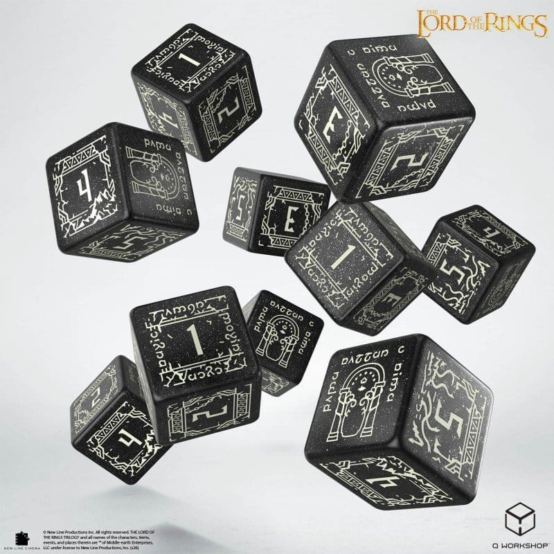 The Lord of the Rings: 10 D6 Dice Set Moria (Glow in the dark) 6
