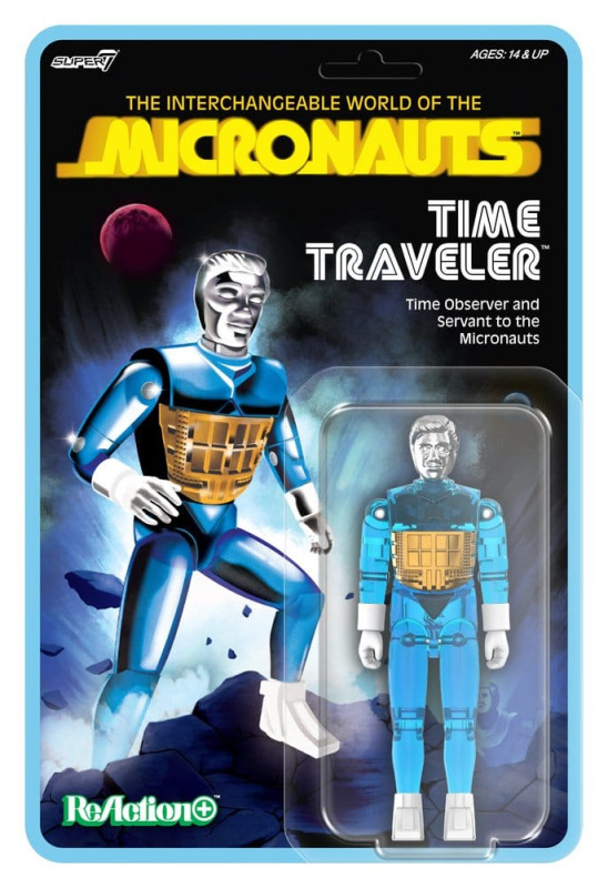 Micronauts ReAction+ Action Figure Wave 03 Time Traveler (Translucent Blue) 10 cm 1