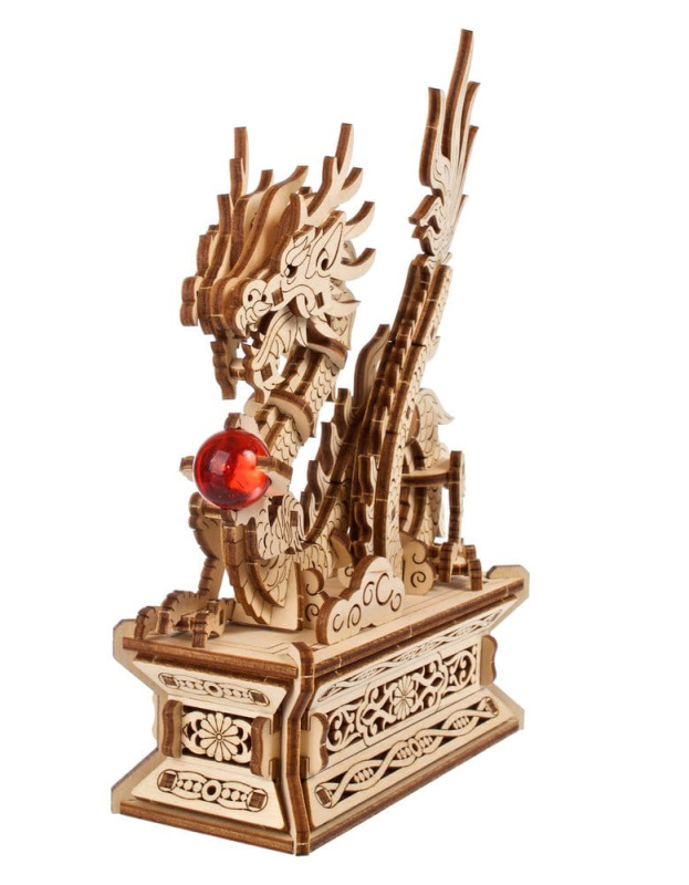 Ugears 3D Wooden Puzzle Wood Dragon 6