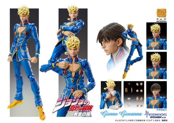 JoJo's Bizarre Adventure Part 5: Golden Wind Action Figure Chozokado Giorno Giovanna Second 15 cm 5