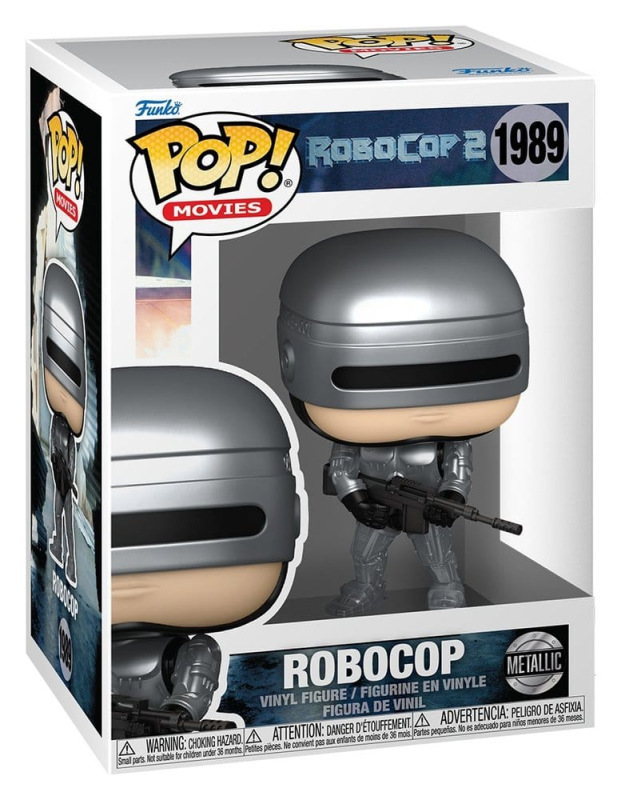 Robocop POP! Movies Vinyl Figures Robocop (Metallic) with Chase 9 cm Assortment (6) 2